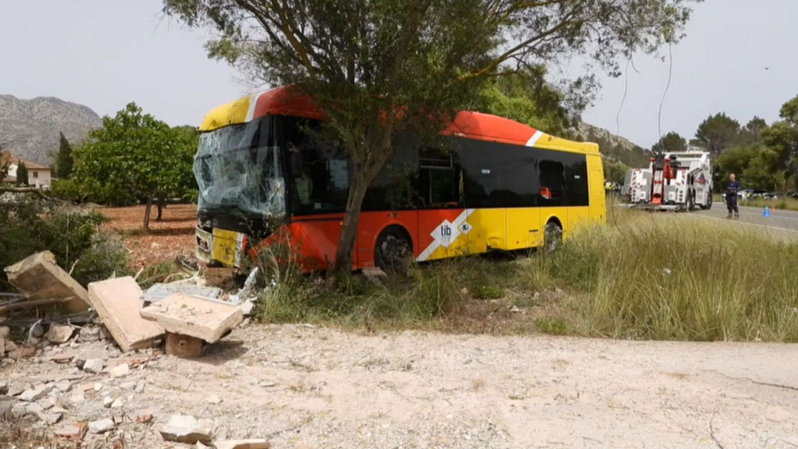 Un muerto y siete heridos en un accidente en Mallorca