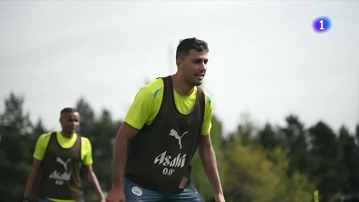 Los Deportes de La1 - Rodri regresa a los entrenamientos con el Manchester City tras su grave lesión de rodilla