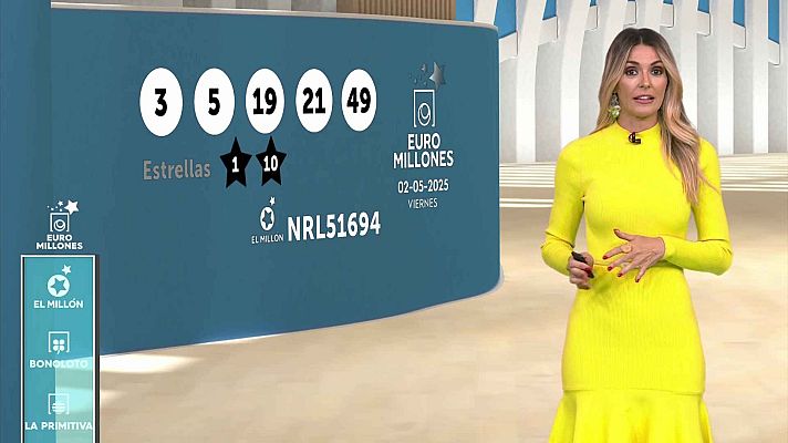 Loterías - Sorteo de la Bonoloto y Euromillones del 02/05/2025