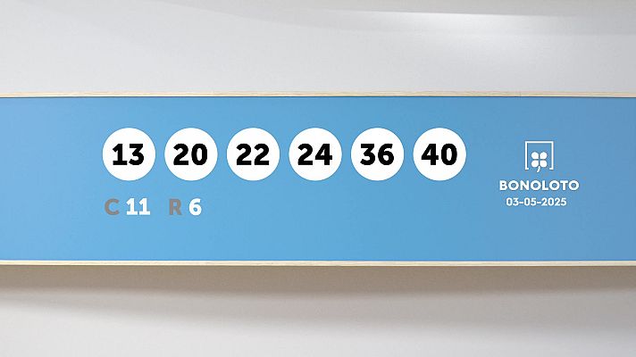 SELAE - Sorteo de la Lotería Bonoloto del 03/05/2025