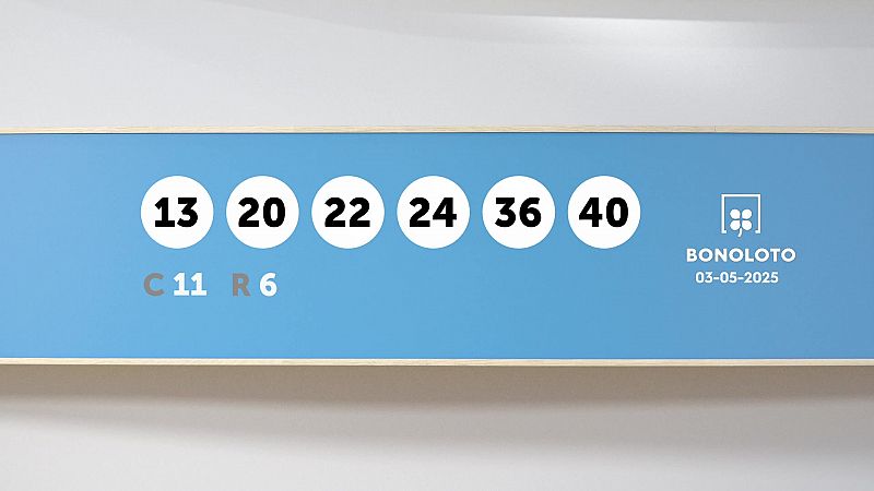 Sorteo de la Lotería Bonoloto del 03/05/2025 - Ver ahora