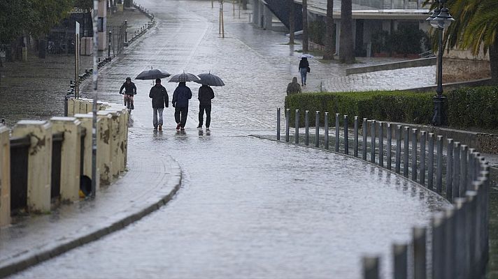 El tiempo - Las tormentas continúan este lunes y ponen a cinco comunidades en aviso