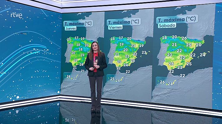 El tiempo - Descenso notable de las máximas en áreas del litoral este y sudeste peninsular