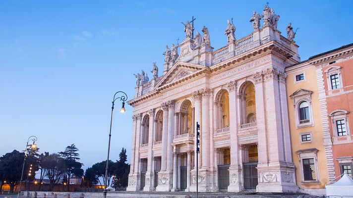 Telediario 2 - Preparada la basílica de San Juan de Letrán para la toma de posesión del nuevo papa como obispo de Roma