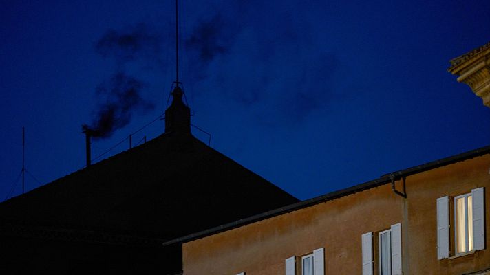 Telediario 1 - La primera votación del cónclave, un tanteo de los candidatos más fuertes