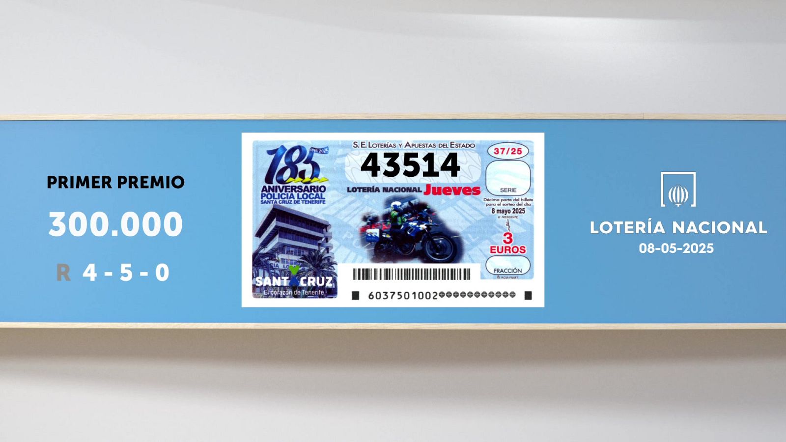 Sorteo de la Lotería Nacional del 08/05/2025 - Ver ahora