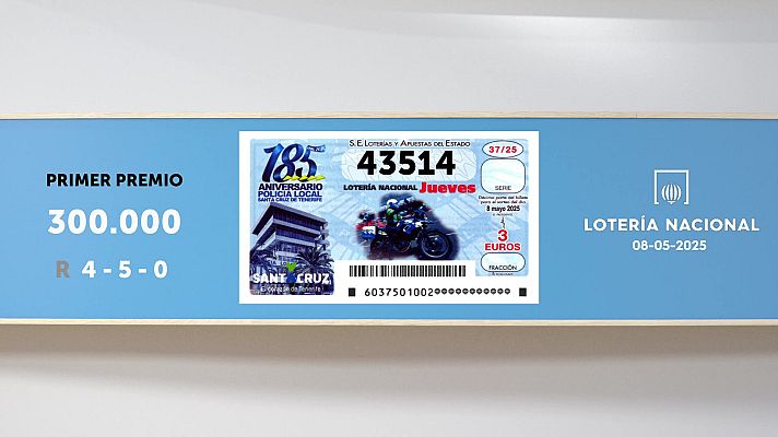 SELAE - Sorteo de la Lotería Nacional del 08/05/2025