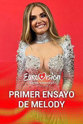 Primer ensayo de Melody en Eurovisión 2025