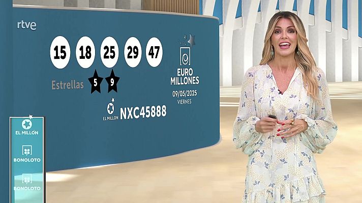 Loterías - Sorteo de la Bonoloto y Euromillones del 09/05/2025