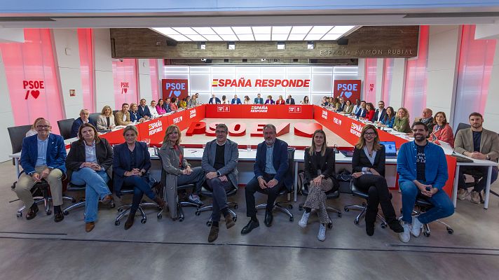 Telediario 1 - El PSOE ve "vulneraciones de derechos" en la publicación de los mensajes entre Sánchez y Ábalos