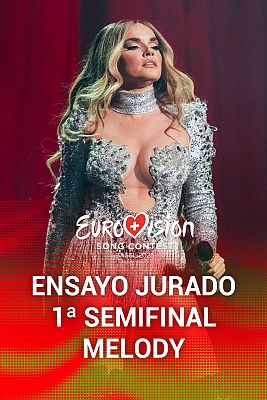 Ensayo del jurado de Melody en la Segunda Semifinal