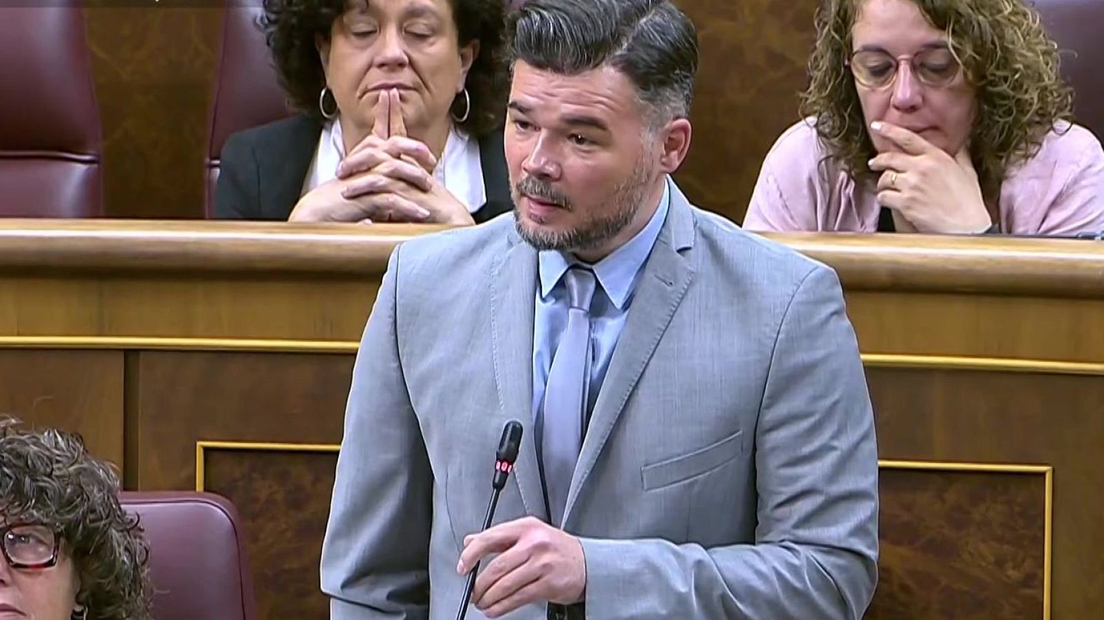 Rufián pregunta a Sánchez cuál es su "propósito como presidente del Gobierno"