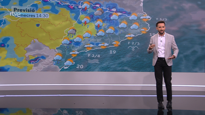 El temps - Ruixats i tempestes abans d'un final de setmana de caloreta