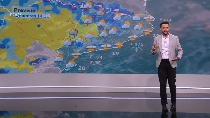 El Temps - Ruixats i tempestes abans d'un final de setmana de caloreta