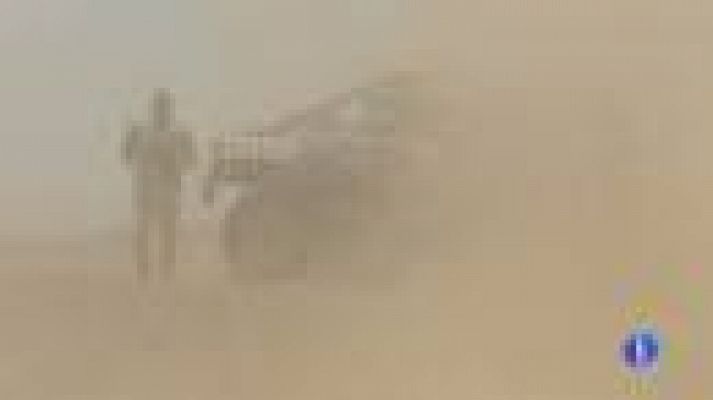 Telediario 1 - Carlos Sainz abandona el Dakar