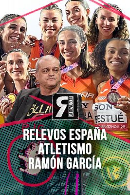 Equipo femenino de relevos y Ramón García