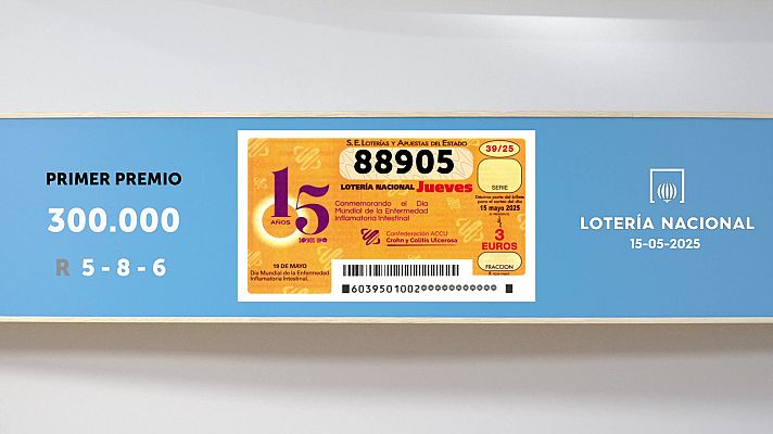 SELAE - Sorteo de la Lotería Nacional del 15/05/2025