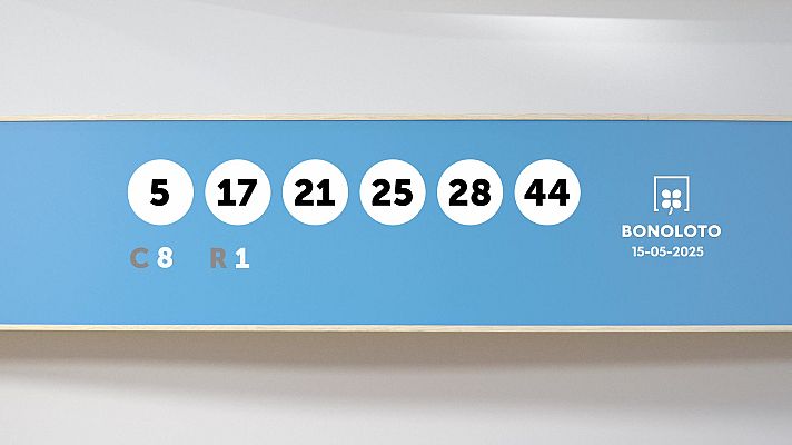 SELAE - Sorteo de la Lotería Bonoloto del 15/05/2025
