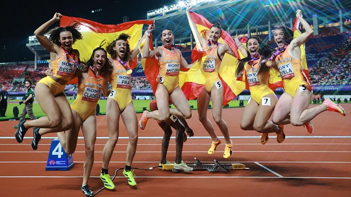 El relevo femenino, un cuento de hadas que cerró el mundial de Guangzhou con un oro y una plata