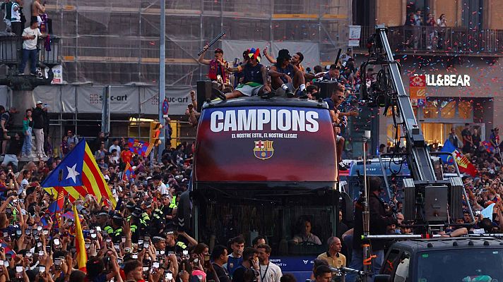Fútbol - Rúa Celebración ‘Barça Campeón’
