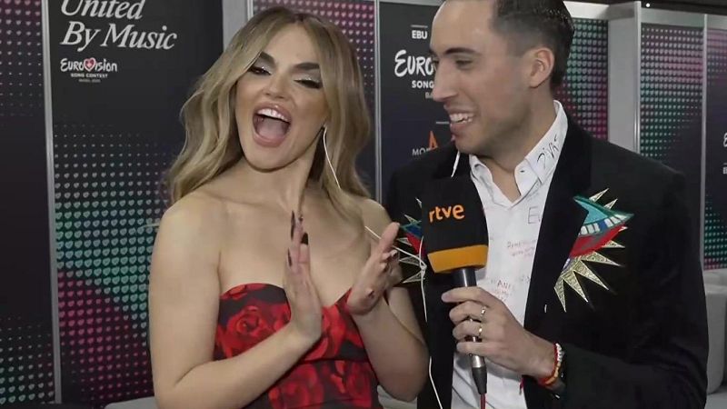 Melody antes de la final de Eurovisión