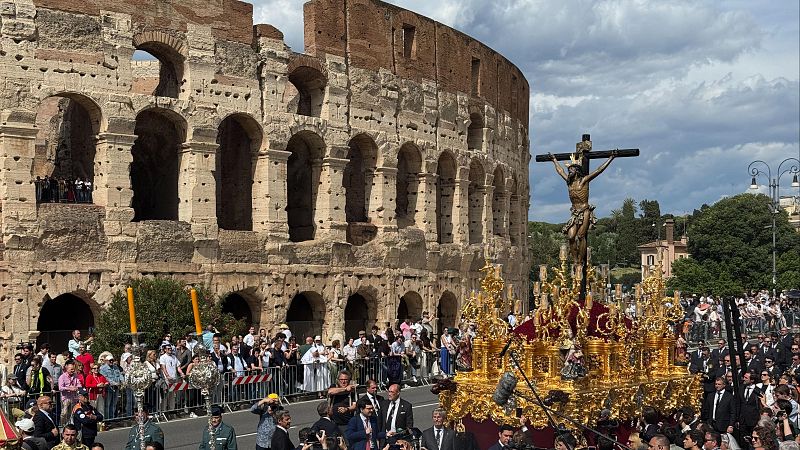 Las cofradías españolas conquistan el corazón de Roma - Telediario Fin de Semana | Ver