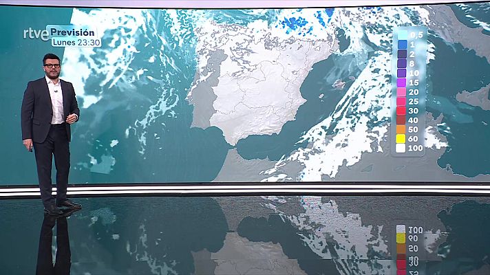 El tiempo - Chubascos tormentosos localmente fuertes o muy fuertes y acompañados de granizo