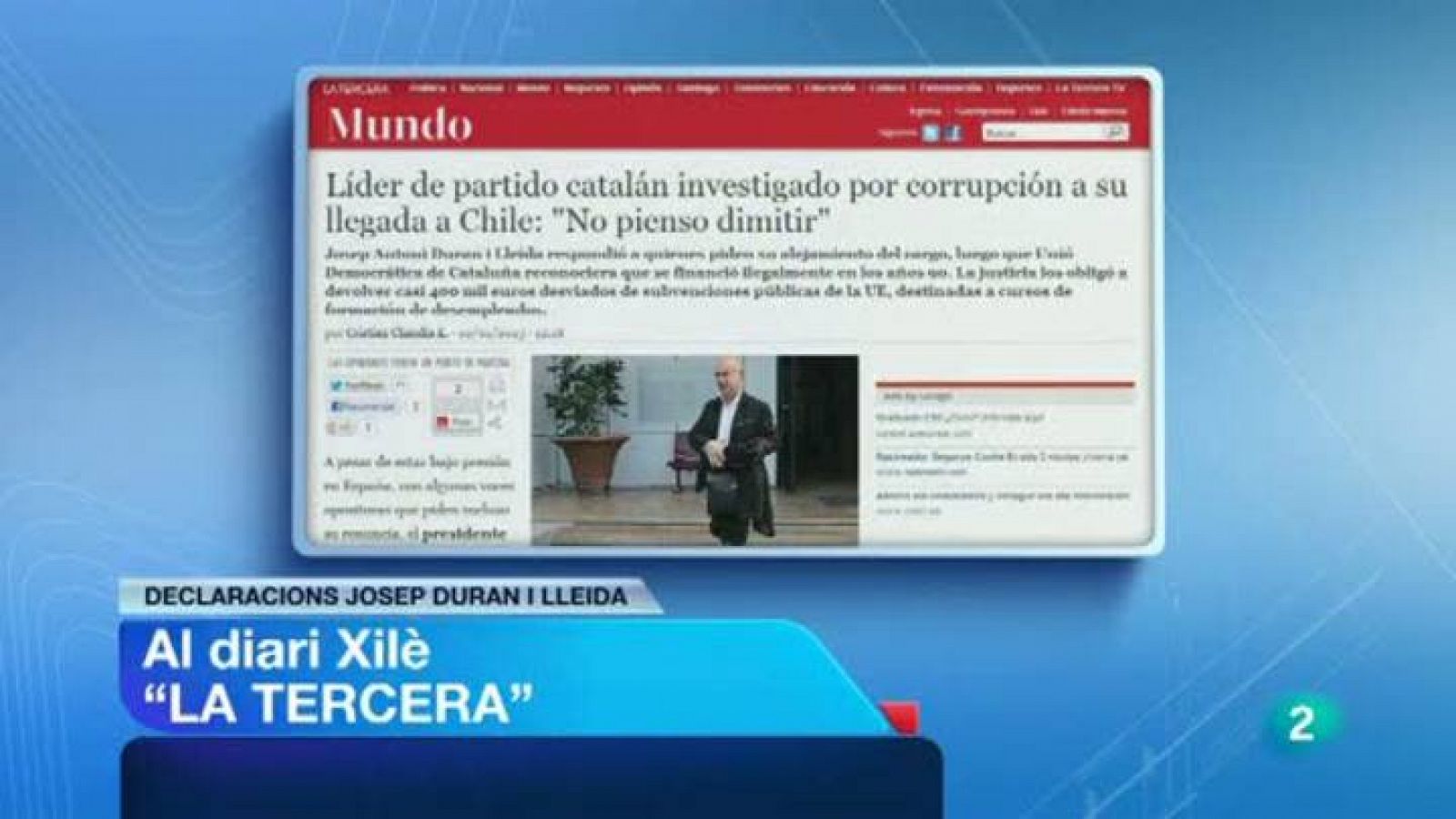 L'Informatiu: Josep Antoni Duran i Lleida no té cap intenció de dimitir | RTVE Play