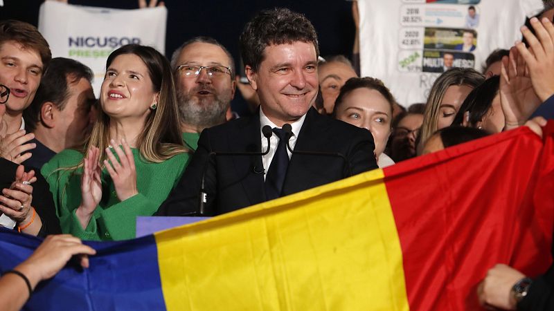 Nicusor Dan celebra su victoria electoral en Rumanía - Especiales informativos | Ver