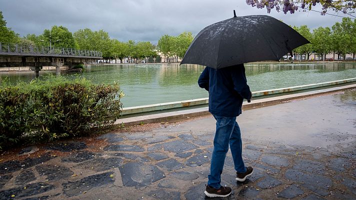 Lluvia, tormentas y granizo este lunes en el norte del país