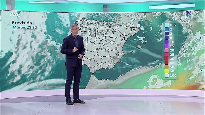 Chubascos y tormentas fuertes en el extremo norte peninsular