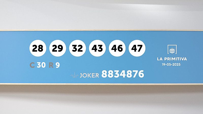 Sorteo de la Lotera Primitiva y Joker del 19/05/2025 - Ver ahora