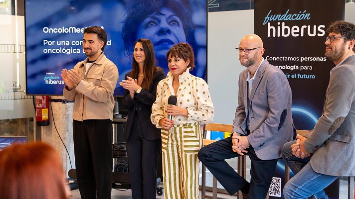 Telediario 1 - La actriz Cristina Medina ha creado una aplicación para personas con cáncer