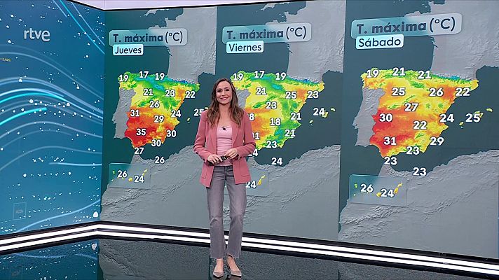 Las temperaturas máximas descenderán en Baleares, Alborán e interiores del nordeste peninsular