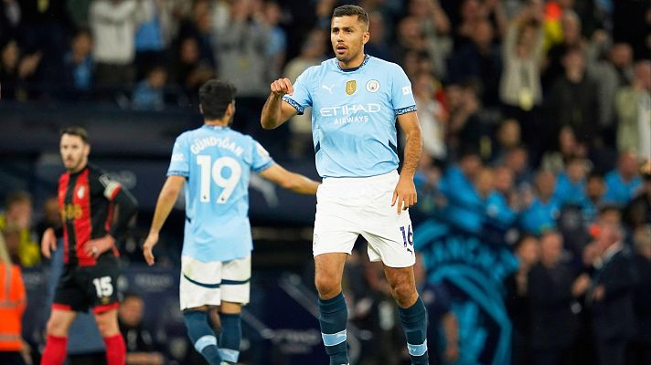 Telediario Matinal - Rodri vuelve a jugar con el City ocho meses después de su grave lesión