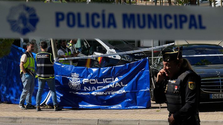 Telediario 1 - Muere tiroteado el expolítico ucraniano Andréi Portnov en Madrid