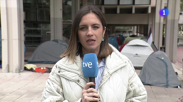L'Informatiu - Acampada d'estudiants a la UAB per exigir trencar vincles amb Israel