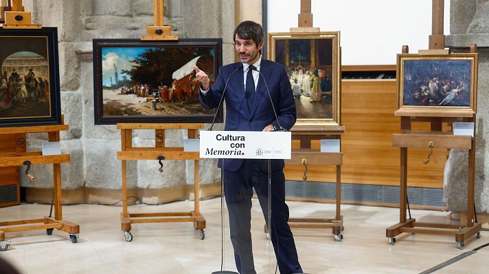 La tarde en 24h - El Gobierno devuelve siete cuadros incautados por el franquismo durante la Guerra Civil