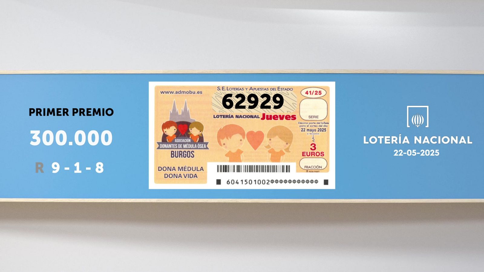 Sorteo de la Lotería Nacional del 22/05/2025 - Ver ahora