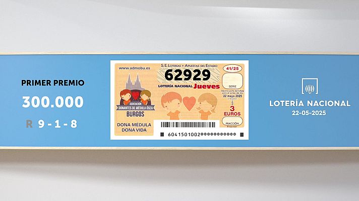 SELAE - Sorteo de la Lotería Nacional del 22/05/2025