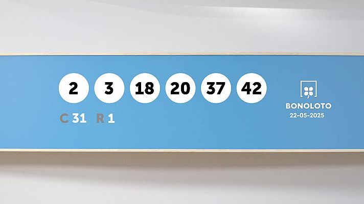 SELAE - Sorteo de la Lotería Bonoloto del 22/05/2025