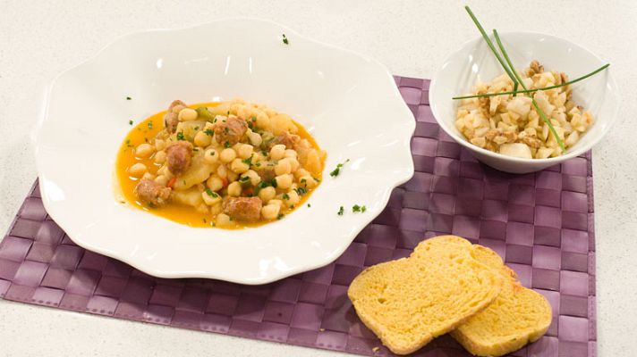 RTVE Cocina - Garbanzos con longaniza y patatas