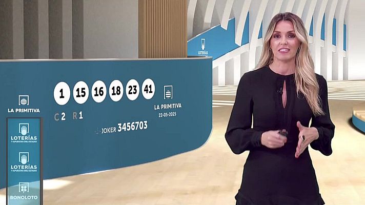 Loterías - Sorteo de la Lotería Nacional, Bonoloto, Primitiva y Jóker del 22/05/2025
