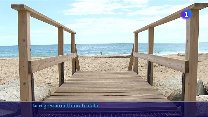 L'Informatiu - El litoral català ha perdut 30.000 metres quadrats de sorra en 5 anys
