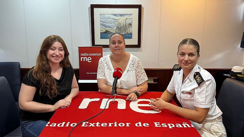 La princesa Leonor interviene por primera vez en los micrófonos de Radio Exterior