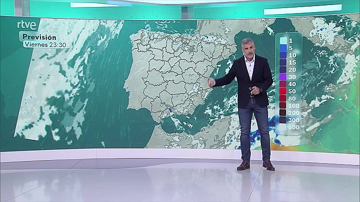 El tiempo - Precipitaciones localmente fuertes en el tercio sureste