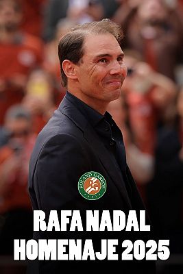 Homenaje a Rafa Nadal en Roland Garros
