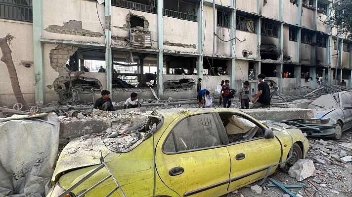 La hora de La 1 - Al menos 30 muertos en un ataque de Israel contra una escuela en Gaza