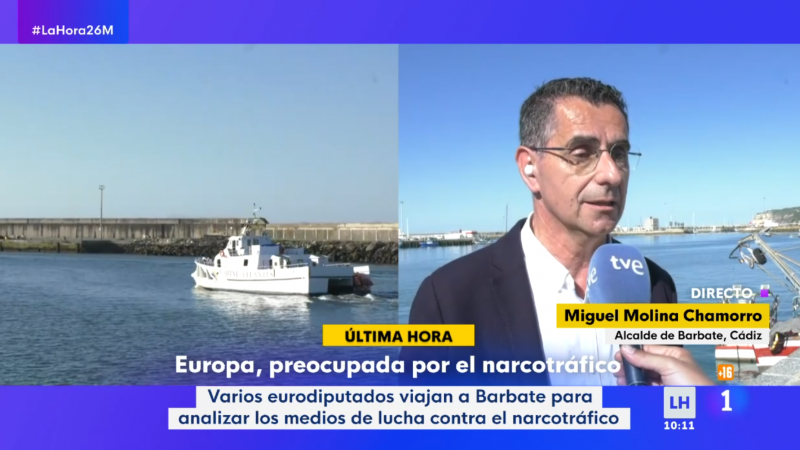 El alcalde de Barbate reclama al Gobierno ms agentes: "Pedimos que se incrementen los efectivos" - La hora de La 1 | Ver