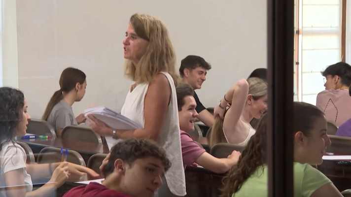 Telediario 1 - Algunos alumnos temen que la nueva PAU les baje las notas